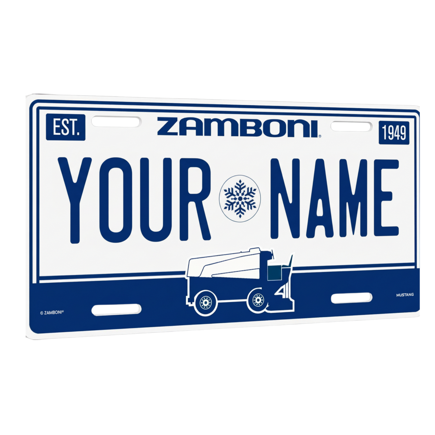 Zamboni | Personalized License Decorative Plate