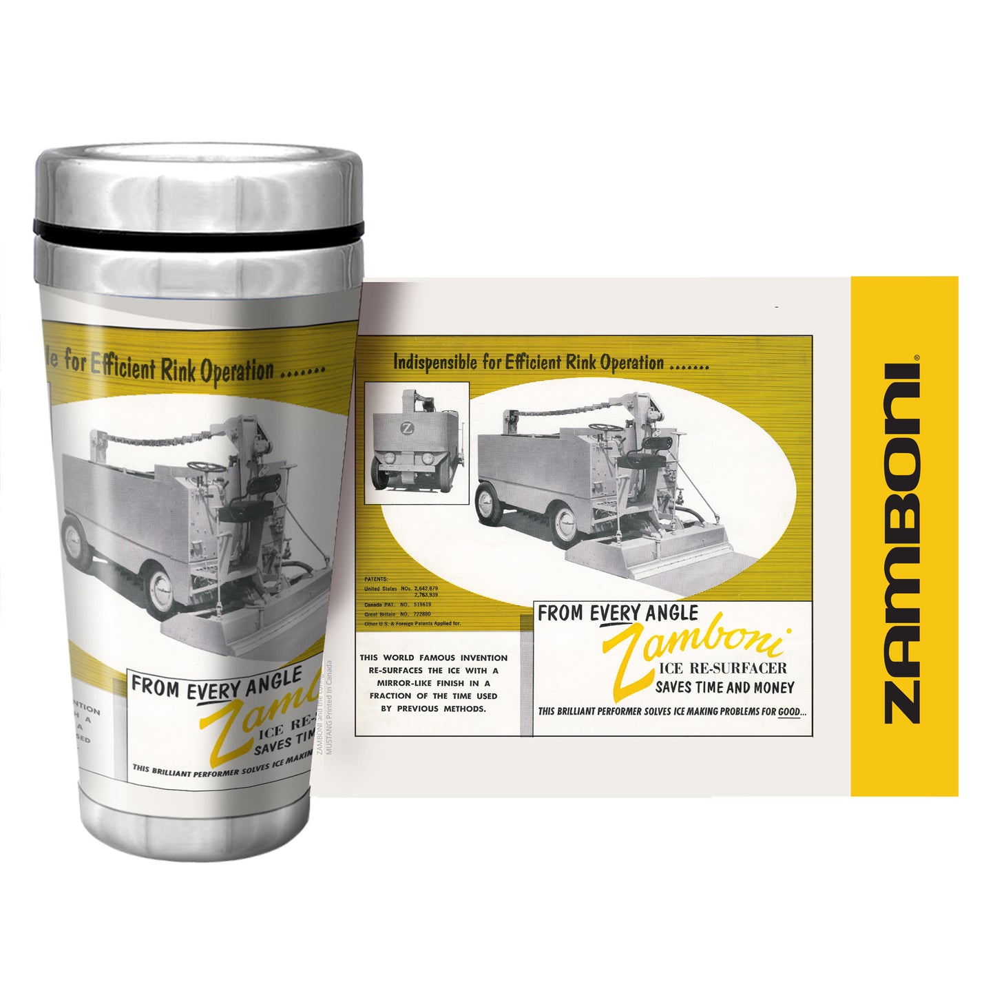 Zamboni | 16oz Full Wrap From Every Angle Travel Mug