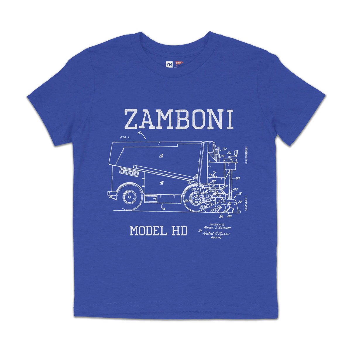 Zamboni Blueprint Toddler Tee
