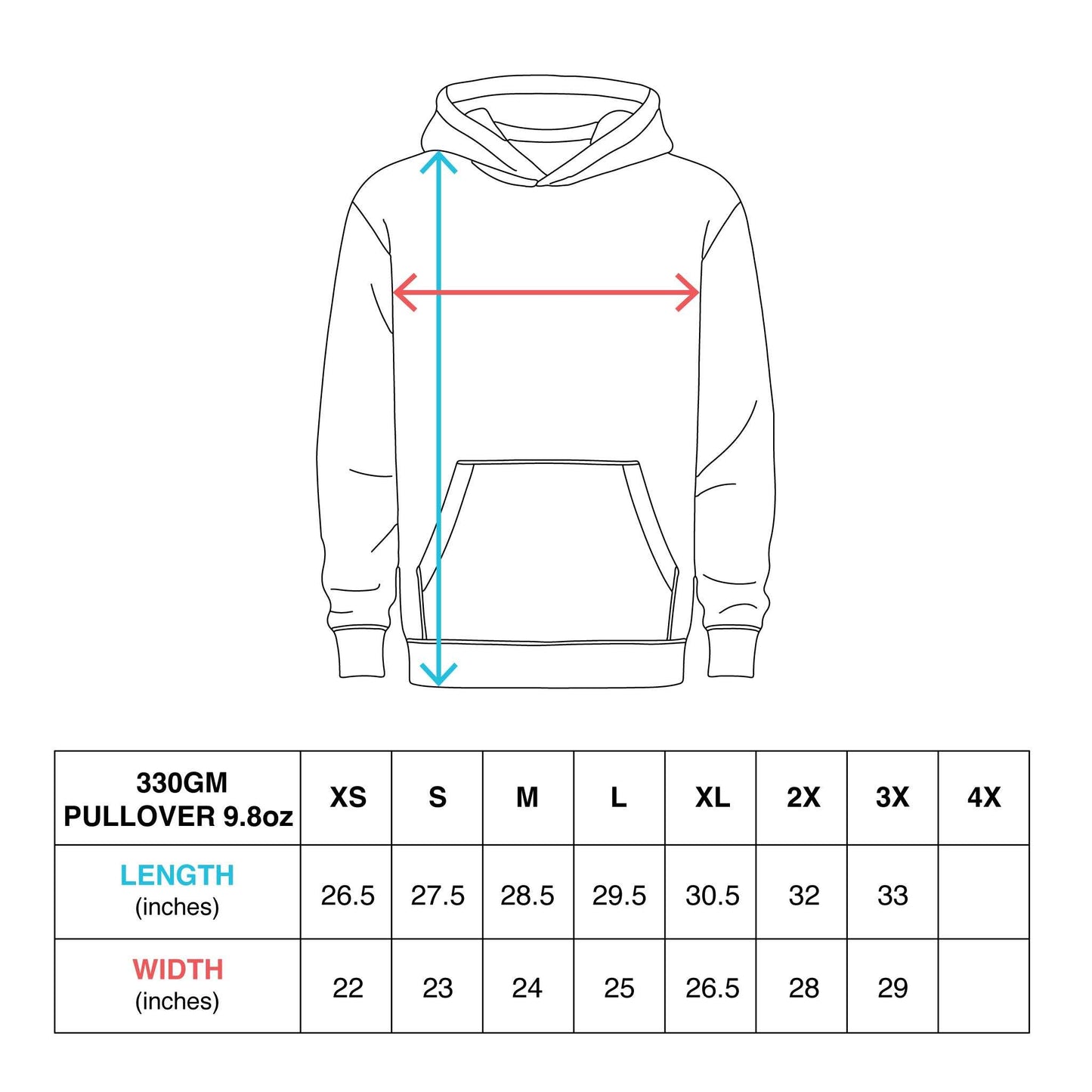 Two Line Pass Relaxed Pullover Hoodie