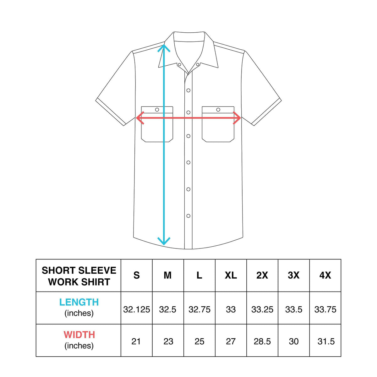 Zamboni Service Work Shirt heavyweight cotton drill short sleeve button-up with embroidered patch and dual chest pockets