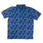 Zamboni Winger Flex Polo with all-over Zamboni ice resurfacer print and embossed buttons