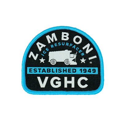 Zamboni Ice Resurfacer 75th Celebration woven velcro patch 3x2.5 inches