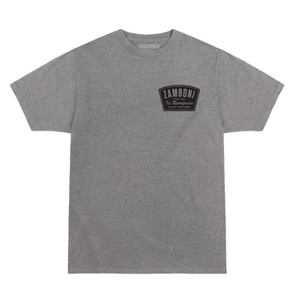 Zamboni Badge Premium Tee midweight cotton hockey shirt with badge design