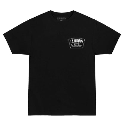 Zamboni Badge Premium Tee black short sleeve hockey shirt with midweight cotton and soft-washed finish