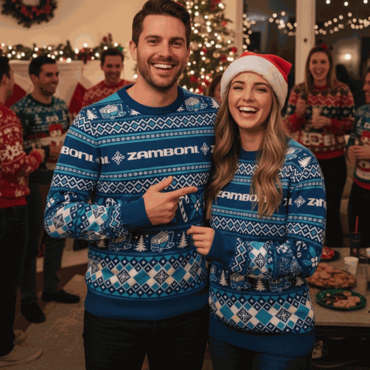 Zamboni Machine | Knitted Holiday Sweater