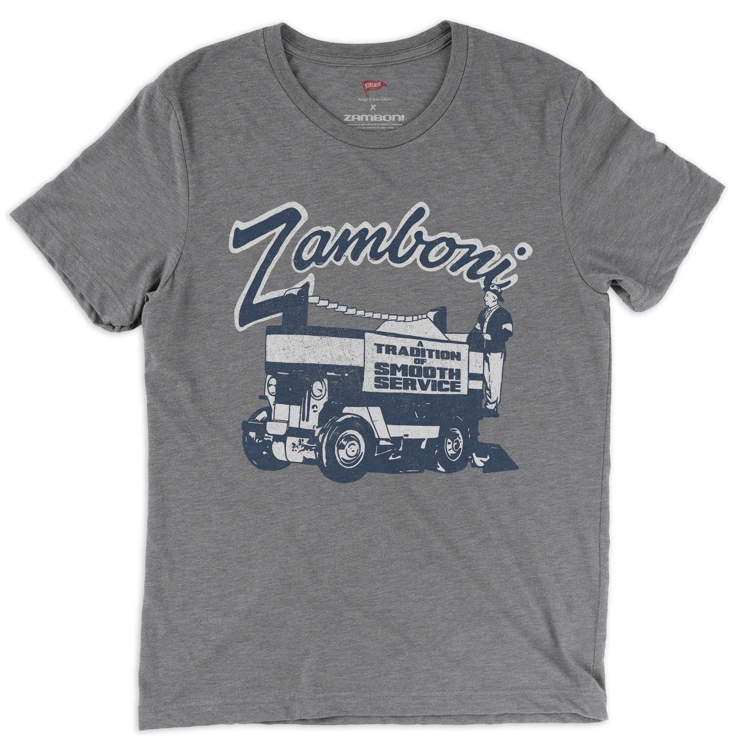 Zamboni Tradition of Smooth Service vintage-style unisex tee by Streaker Sports