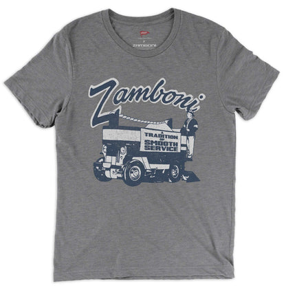 Zamboni Tradition of Smooth Service vintage-style unisex tee by Streaker Sports