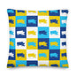 Colorful Zamboni Pop Art premium pillow with linen feel fabric and hidden zipper