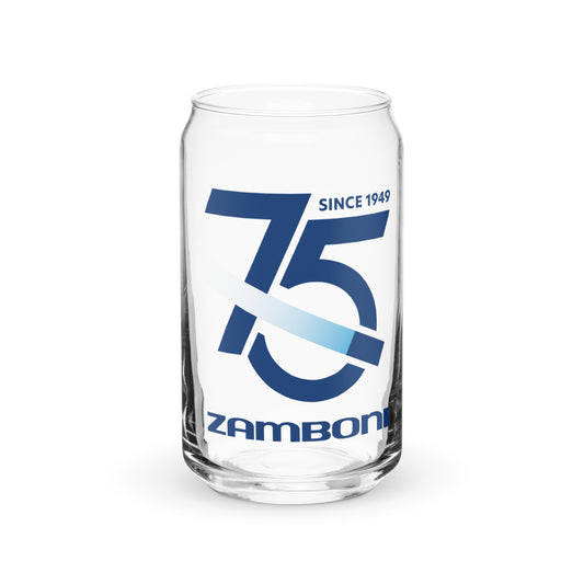 Zamboni 75th Collectible Can Glass