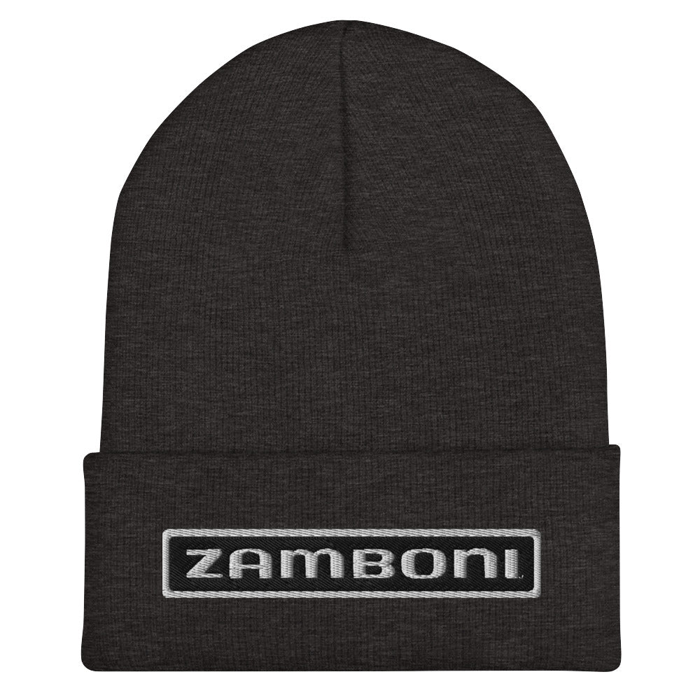 Zamboni Machine Nameplate Beanie