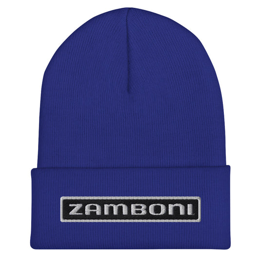 Zamboni Machine Nameplate Beanie