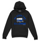 Black cotton-blend hoodie with blue-and-white Zamboni graphic and “My Other Car Is A Zamboni” text on the chest.