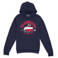 Tom Wilson Zamboni Driver navy hoodie with a front pocket and red, white, and blue Washington player graphic.