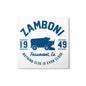 Zamboni Paramount California metal print artwork on aluminum with MDF frame, durable and scratch-resistant wall decor