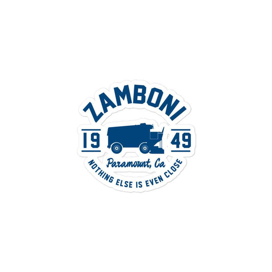 Zamboni Paramount California sticker on durable high-opacity vinyl for bubble-free application