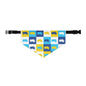 Zamboni Pop Art Pet bandana collar on adjustable black collar for dogs