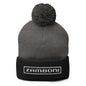 Zamboni Pom-Pom Beanie with embroidered logo, fold-over cuff, and pom-pom on top for warmth and comfort