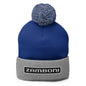 Zamboni Pom-Pom Beanie with embroidered logo and pom-pom on top for warmth and style