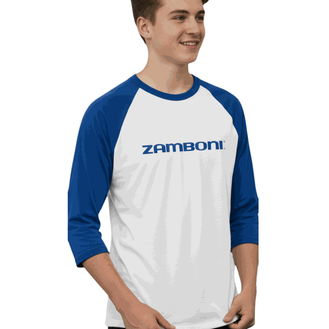 Zamboni | Wordmark | 3/4 Sleeve Raglan Shirt