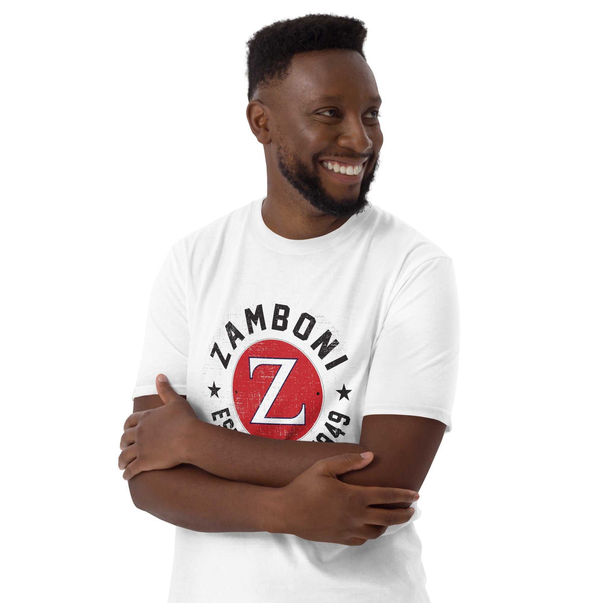 Zamboni distressed established t-shirt made of soft 100% cotton with durable double stitching