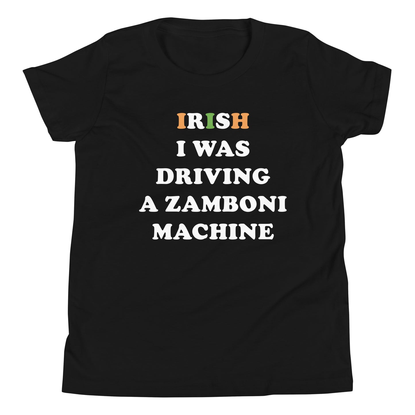 Irish I Was Driving a Zamboni Machine Kid's Tee